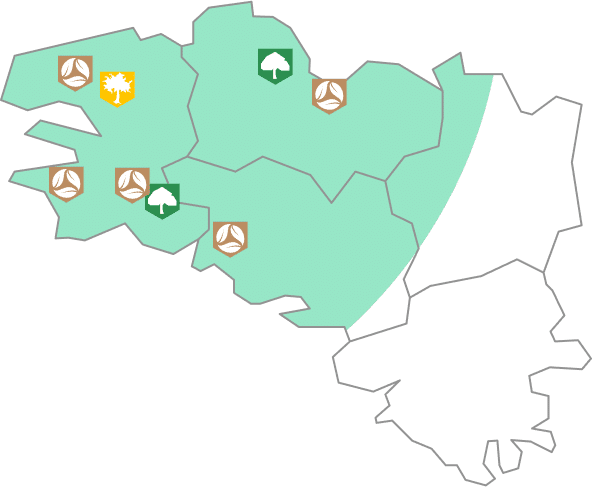 Carte de la zone d'intervention